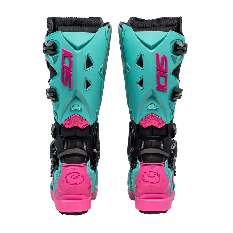 Motorradstiefel SiDi Crossfire 3 SRS schwarz-mint-rosa