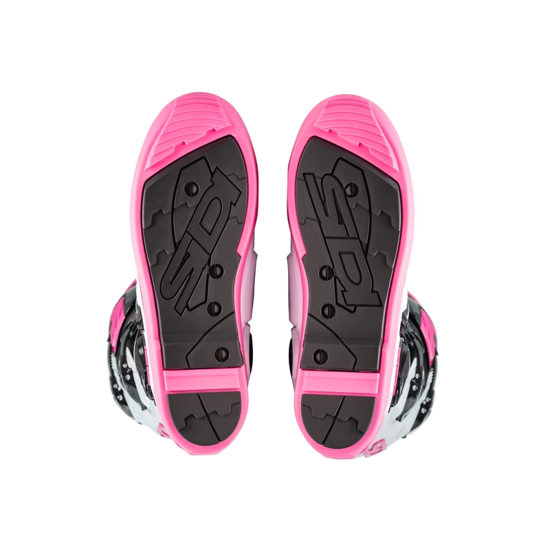 Motorradstiefel SiDi Crossfire 3 SRS schwarz-weiß-rosa