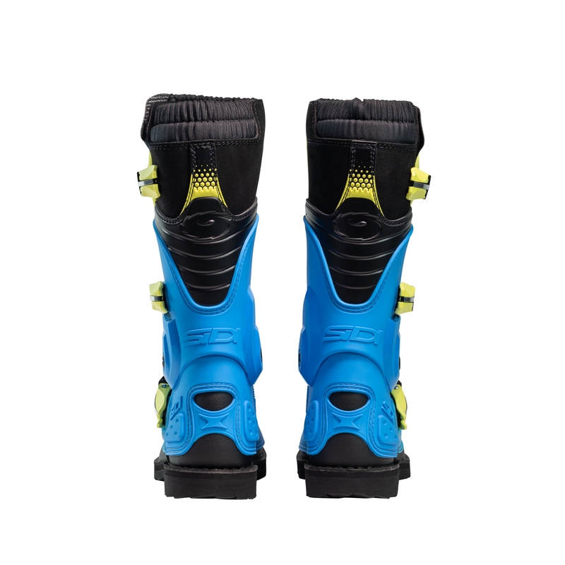 Kinder-Motocross-Stiefel SiDi Flame blau-gelb-schwarz