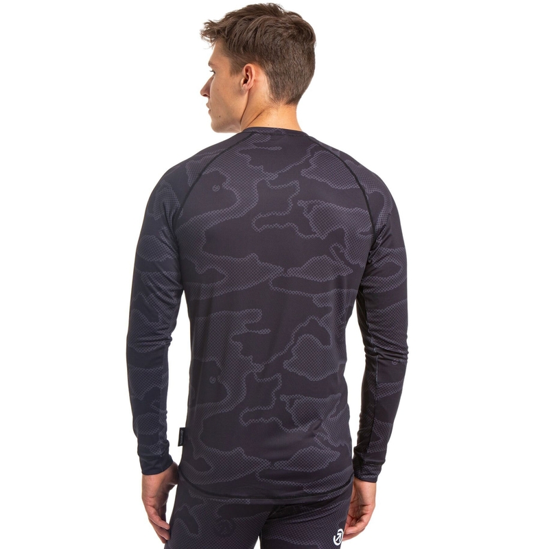 Herren-Thermo-T-Shirt Meatfly Avery schwarz-grau