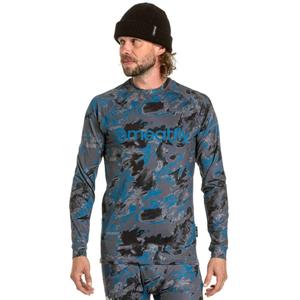 Herren-Thermo-T-Shirt Meatfly Avery in Blau-Grau-Camouflage