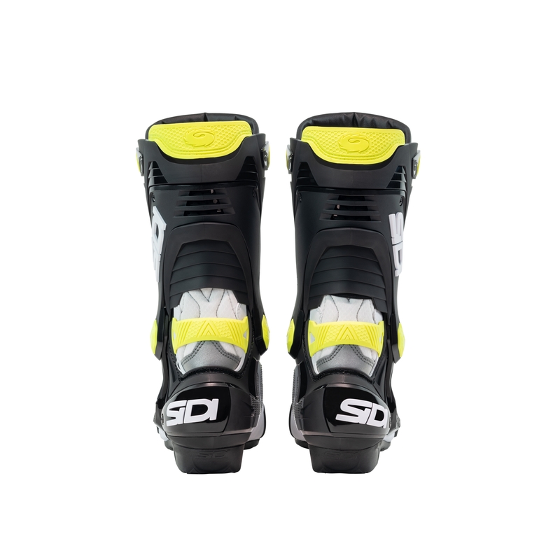 Motorradstiefel SiDi Rex weiß-schwarz-gelb