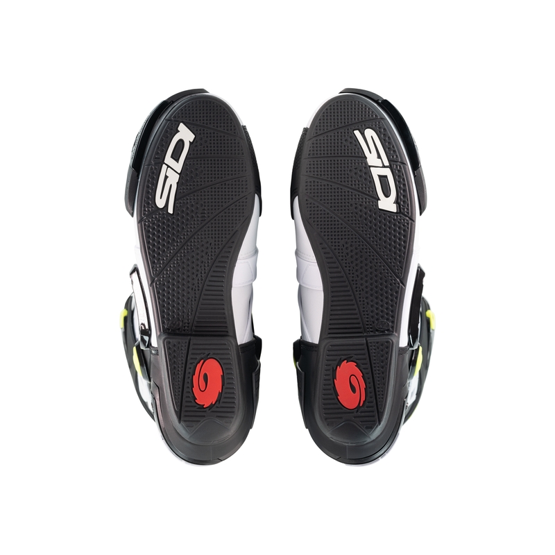 Motorradstiefel SiDi Rex weiß-schwarz-gelb