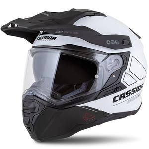 Enduro-Helm Cassida Road Runner Dual weiß-schwarz