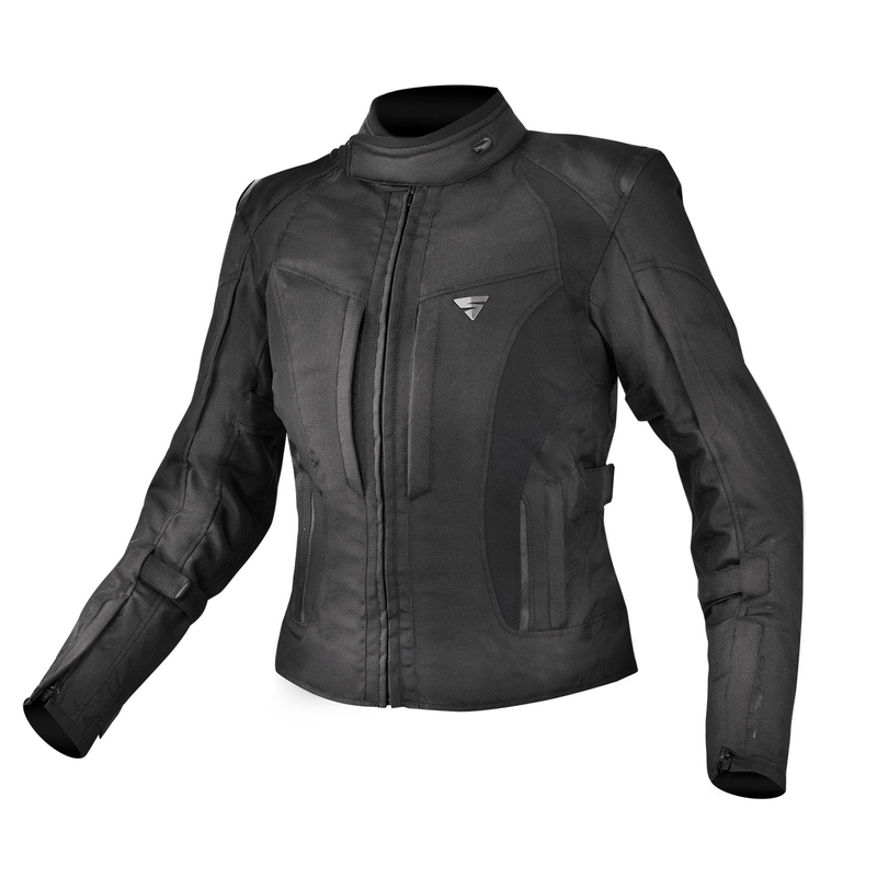 Damen Motorradjacke Shima Volante schwarz Ausverkauf