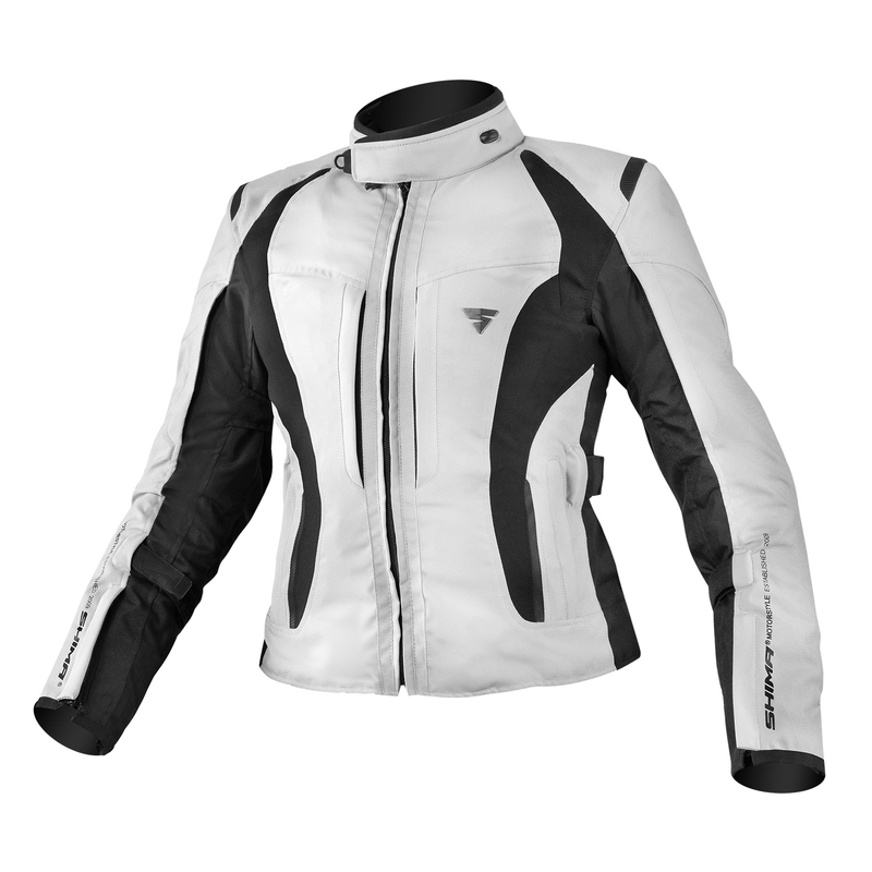 Damen Motorradjacke Shima Volante grau Ausverkauf