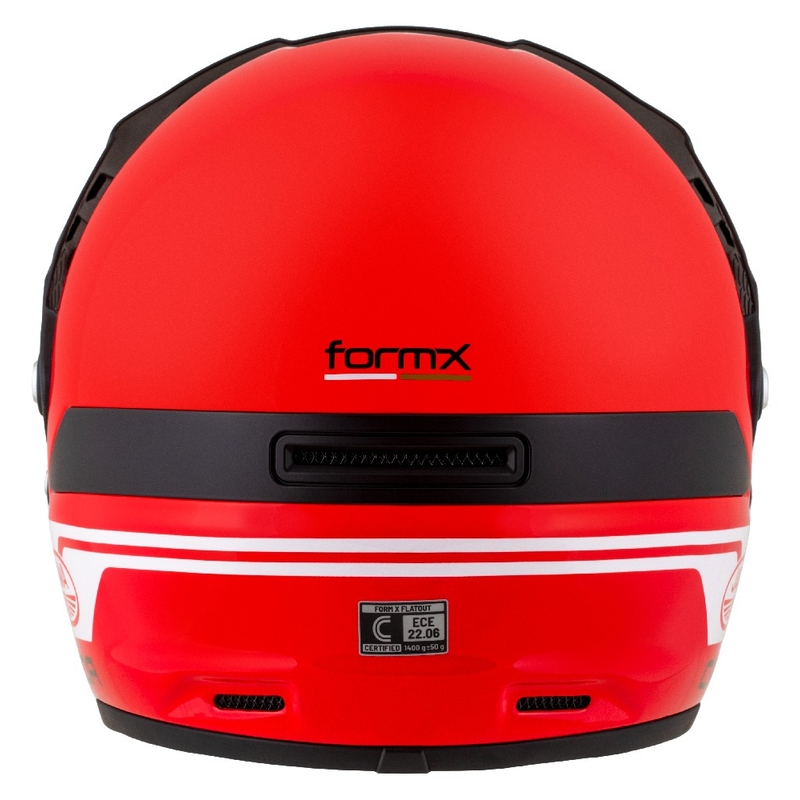 Enduro-Helm Cassida FormX Jawa RotaX rot-weiß-gold