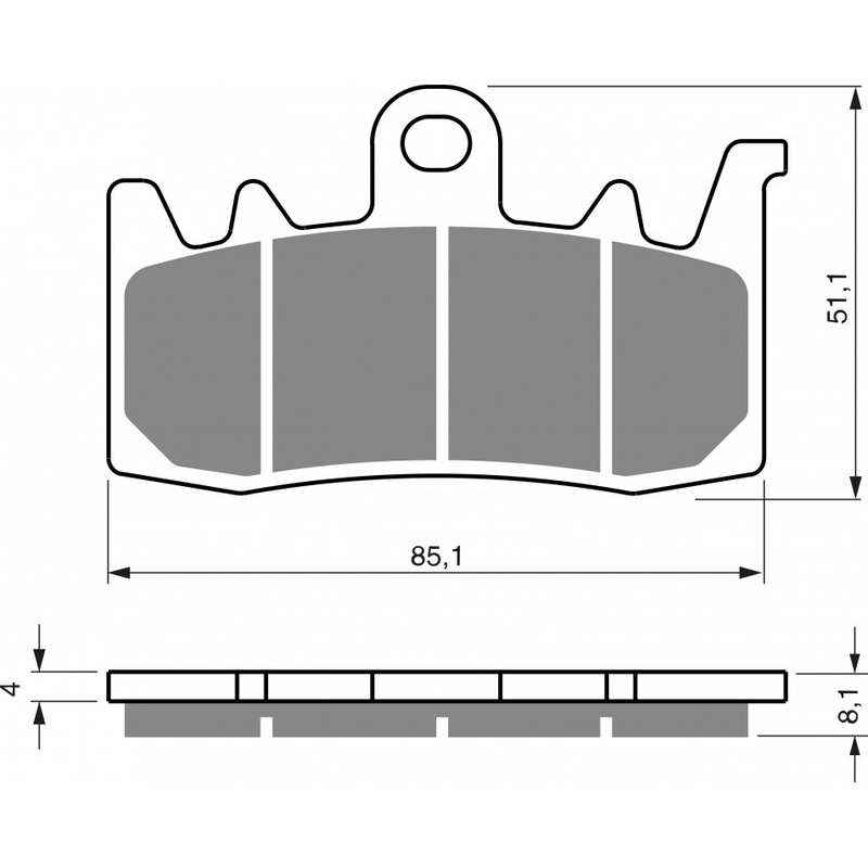 Bremsbeläge GOLDFREN GPR