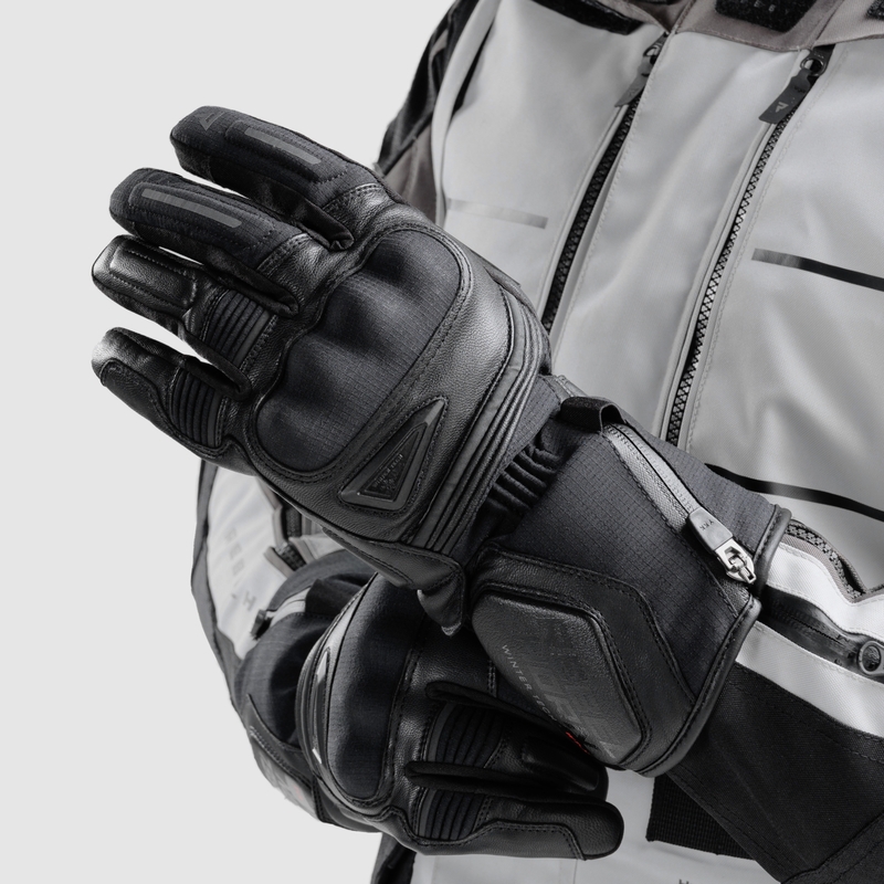 Motorradhandschuhe Rebelhorn Summit Winter schwarz