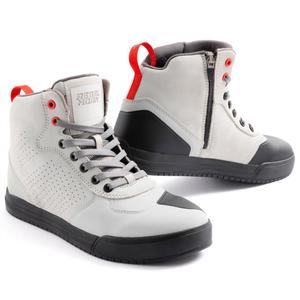 Leder-Motorradstiefel Rebelhorn Spike grau