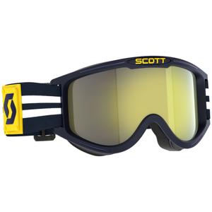 Motocross-Brille SCOTT 89X Era blau-weiß mit gelbem Chrom-Plexiglas