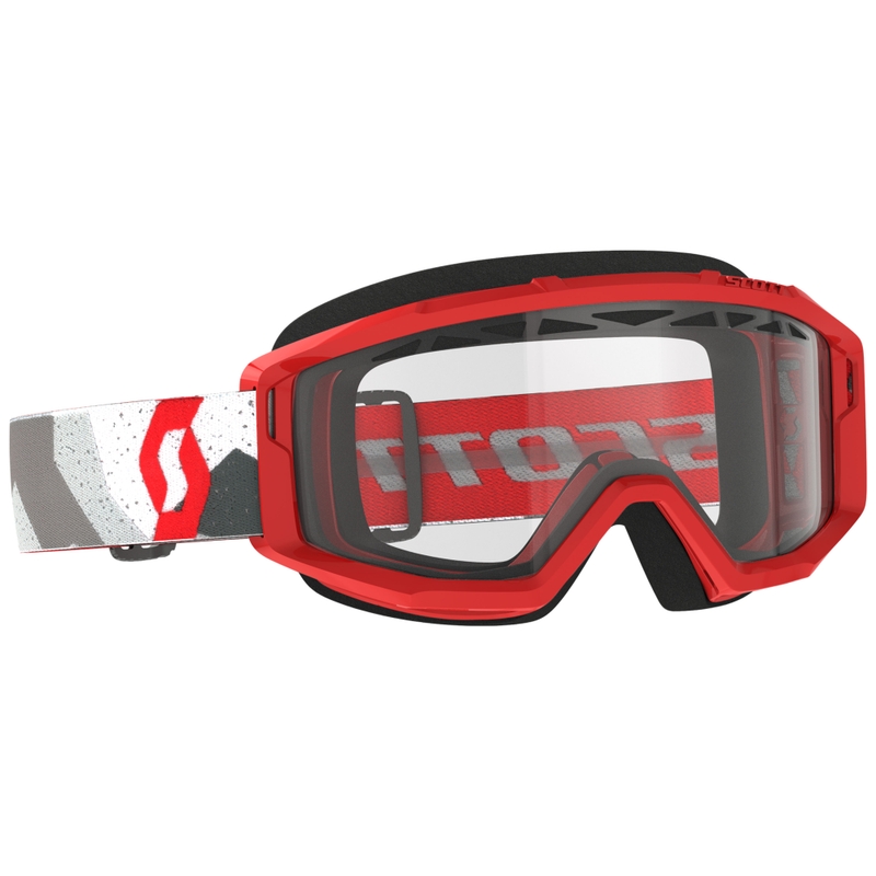 Motocross-Brille SCOTT Primal Enduro camo rot mit klarem Plexiglas Ausverkauf