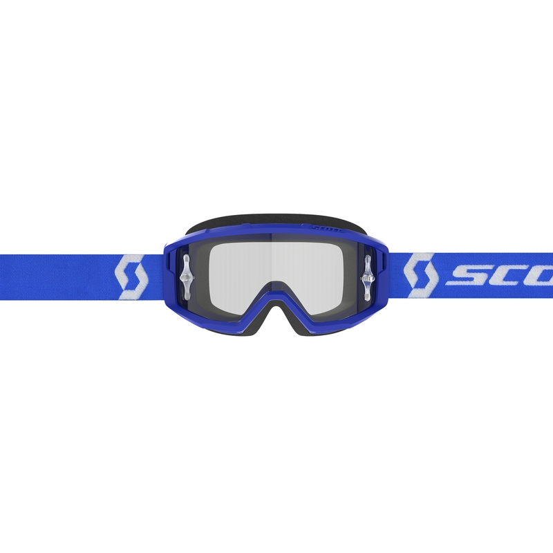 SCOTT Primal Clear blaue Motocross-Brille mit klarem Plexiglas