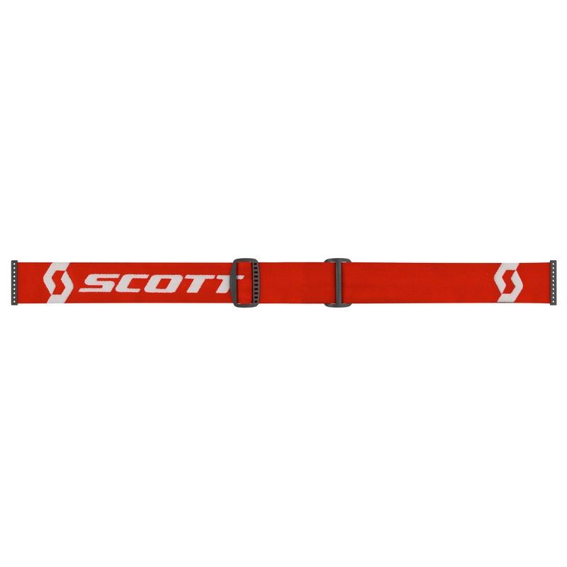 Motocross-Brille SCOTT Primal CH rot-weiß mit chromorangem Plexiglas
