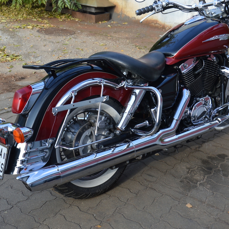 Stützrahmen für Koffer mit Rückenlehne HONDA VT1100 C3 Aero Chrom