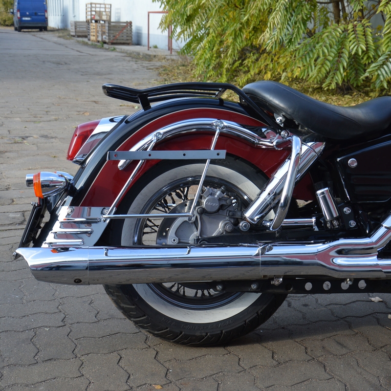 Stützrahmen für Koffer mit Rückenlehne HONDA VT1100 C3 Aero Chrom