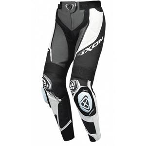 Damen-Leder-Motorradhose IXON Vortex 3 Schwarz-Anthrazit-Weiß