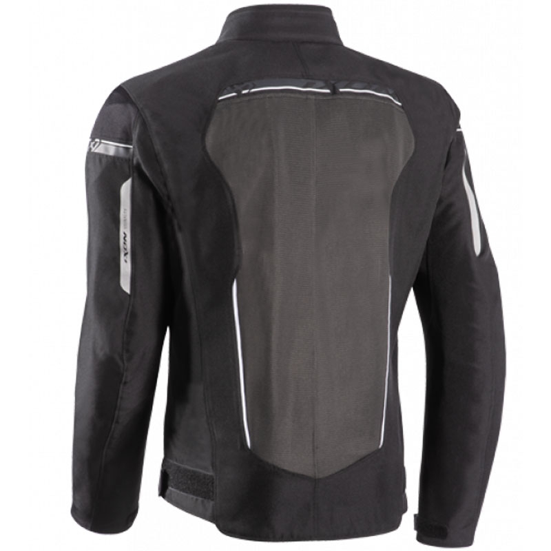 Motorradjacke IXON T-Rex schwarz-grau-weiß