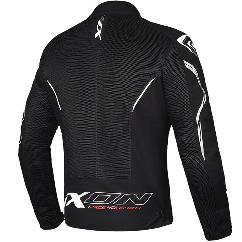 Motorradjacke IXON Flicker schwarz-weiß