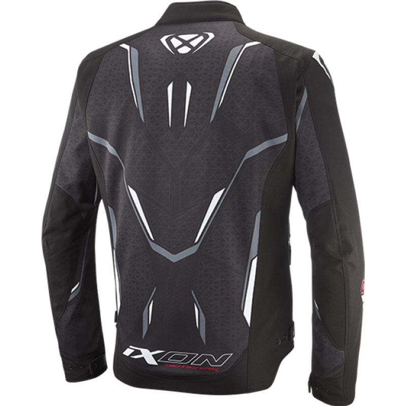 Motorradjacke IXON Demoniak schwarz-weiß