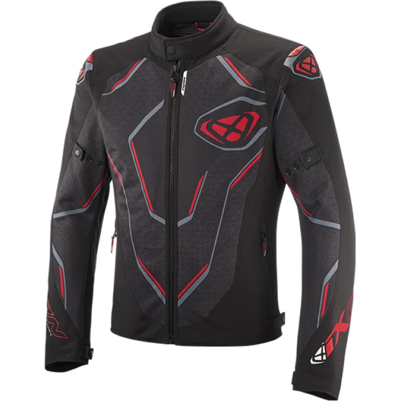 Motorradjacke IXON Demoniak schwarz-rot