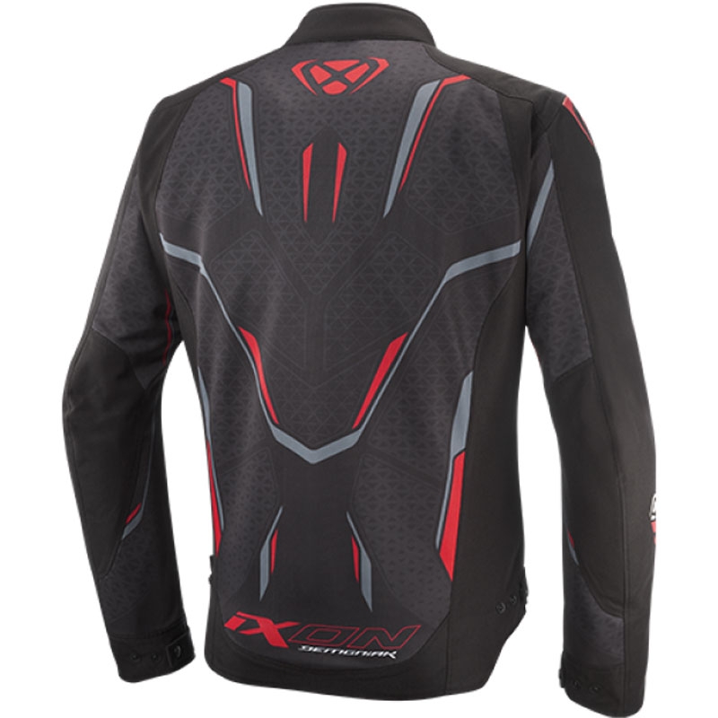 Motorradjacke IXON Demoniak schwarz-rot