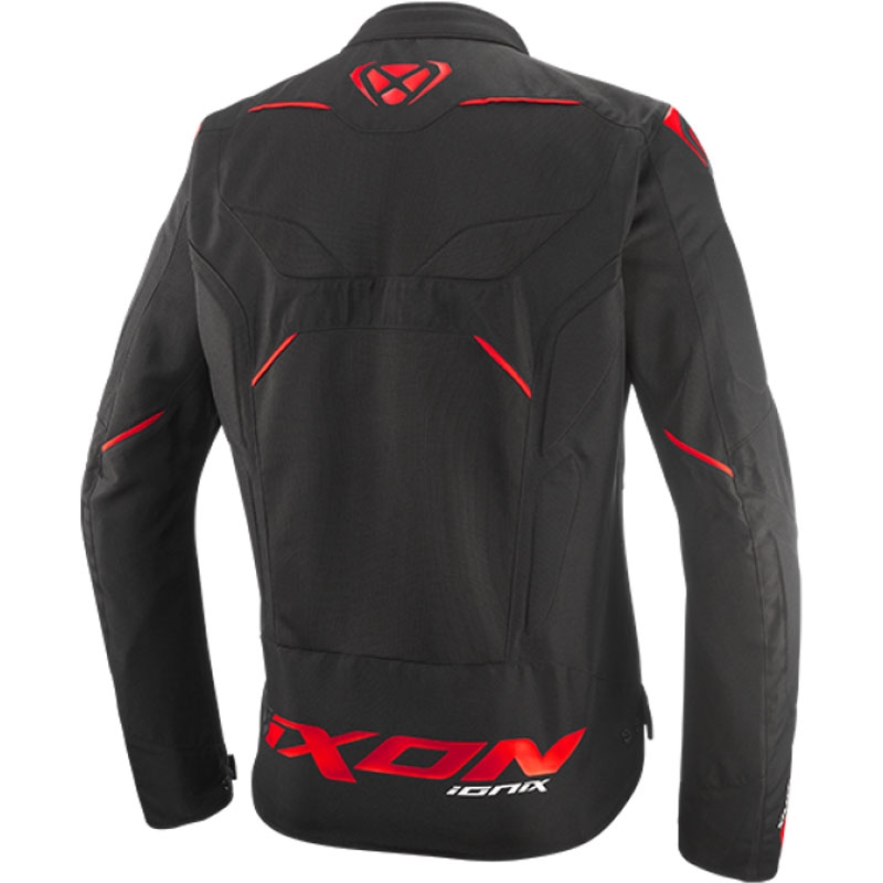 Motorradjacke IXON Ionix schwarz-rot