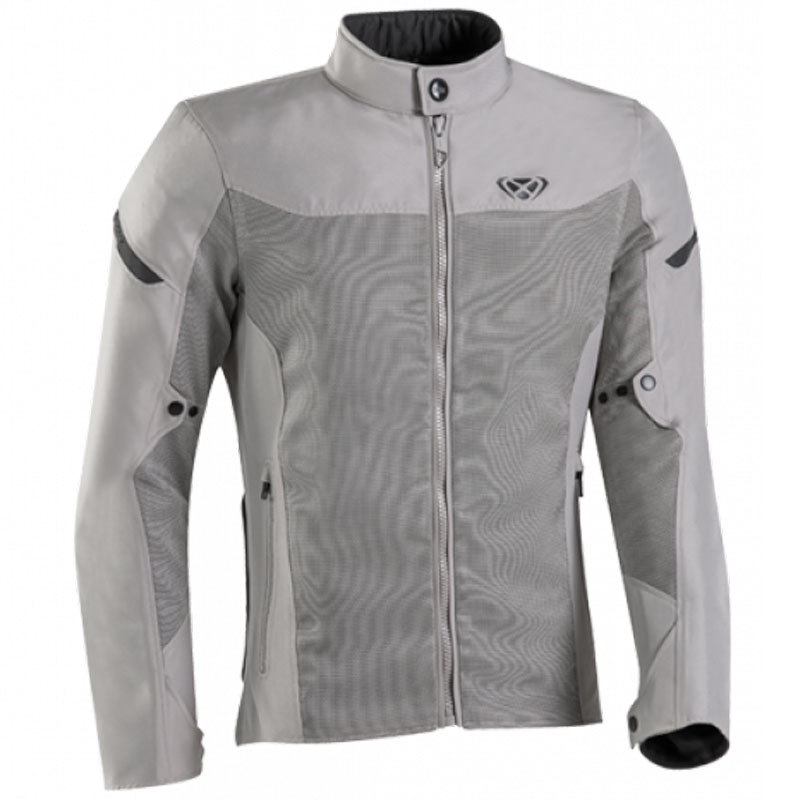 Motorradjacke IXON Fresh grau-beige