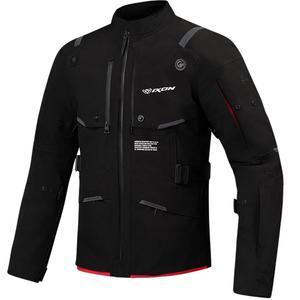 Motorradjacke IXON M-Skeid schwarz-fluo rot