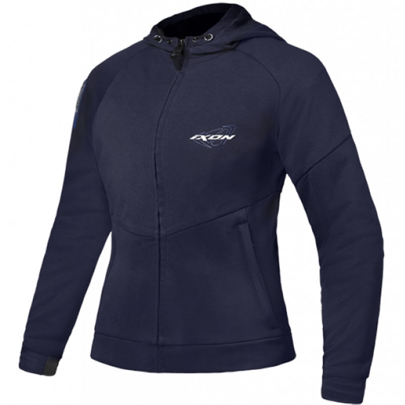 Damen-Motorradjacke IXON Touchdown blau-silber