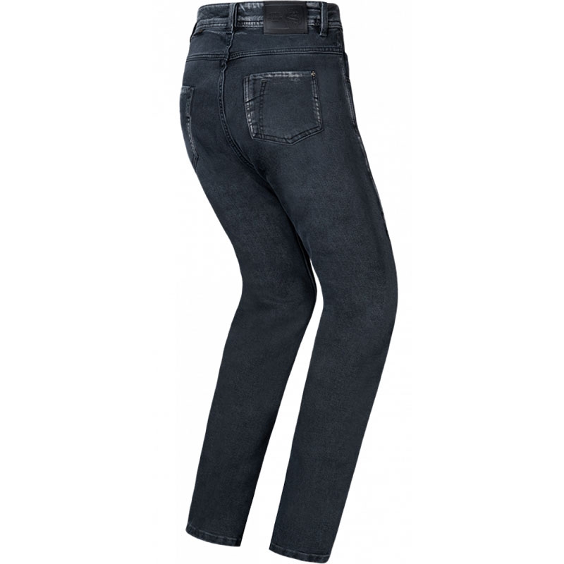 Damen-Motorradjeans IXON Dany schwarz gewaschen