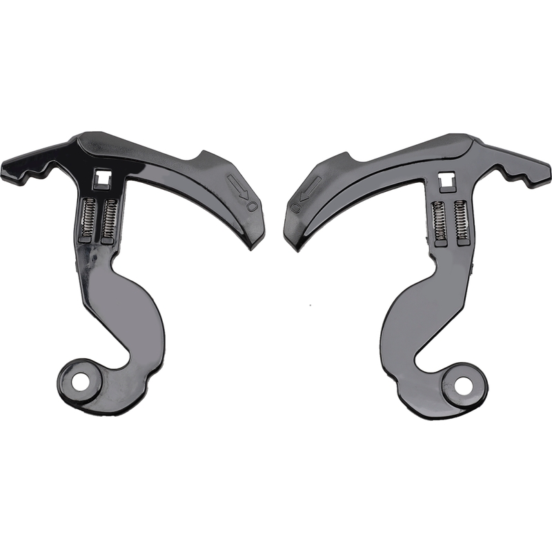 Ersatz-Plexiglashalterungen für LS2 FF900 Helm, 2 Stück, schwarz