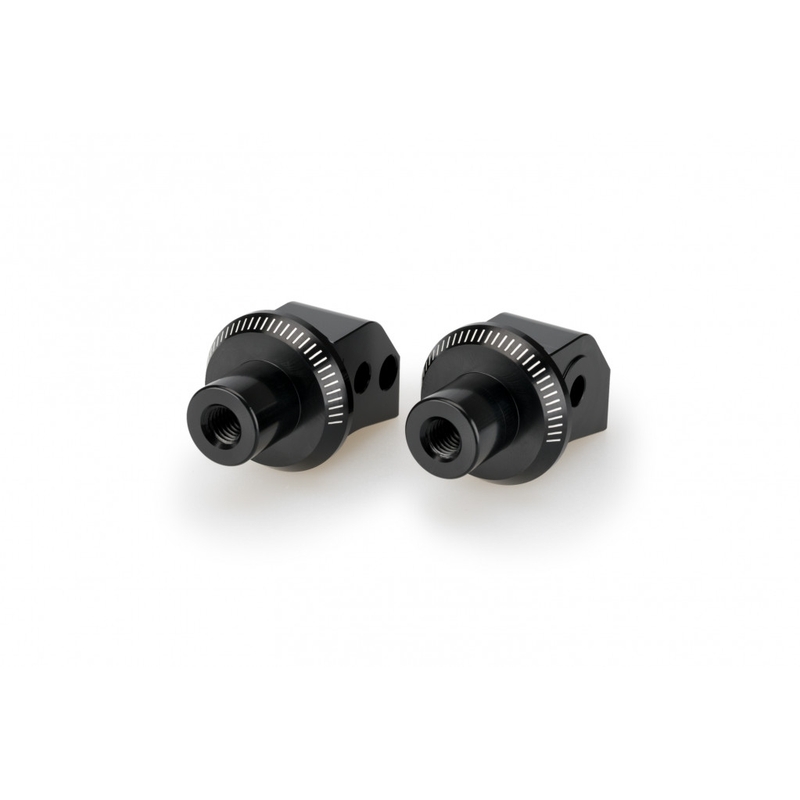 Footpeg adapters PUIG schwarz für HONDA CRF 1100 L Africa Twin 2020-2025, HONDA XL 750 Transalp  2023-2026