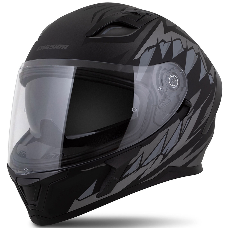 Cassida Orbit Strix Integralhelm matt schwarz-grau