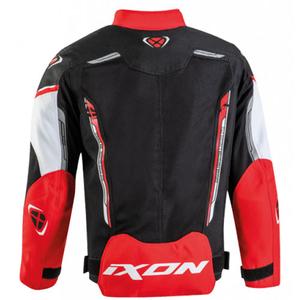 Kinder-Motorradjacke IXON Striker Air schwarz-rot-weiß