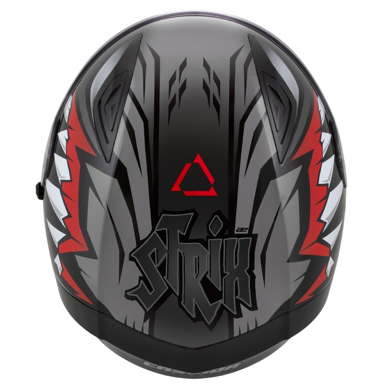 Cassida Orbit Strix Integralhelm rot-grau-weiß-schwarz