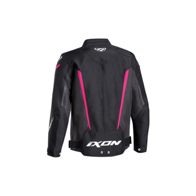 Kinder Motorradjacke IXON Striker schwarz-pink