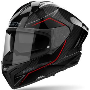 Airoh MATRYX Carbon Integralhelm für Motorradfahrer schwarz glänzend