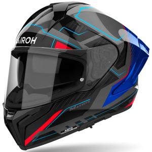 Airoh MATRYX Rocket Integralhelm Motorrad glänzend blau-rot
