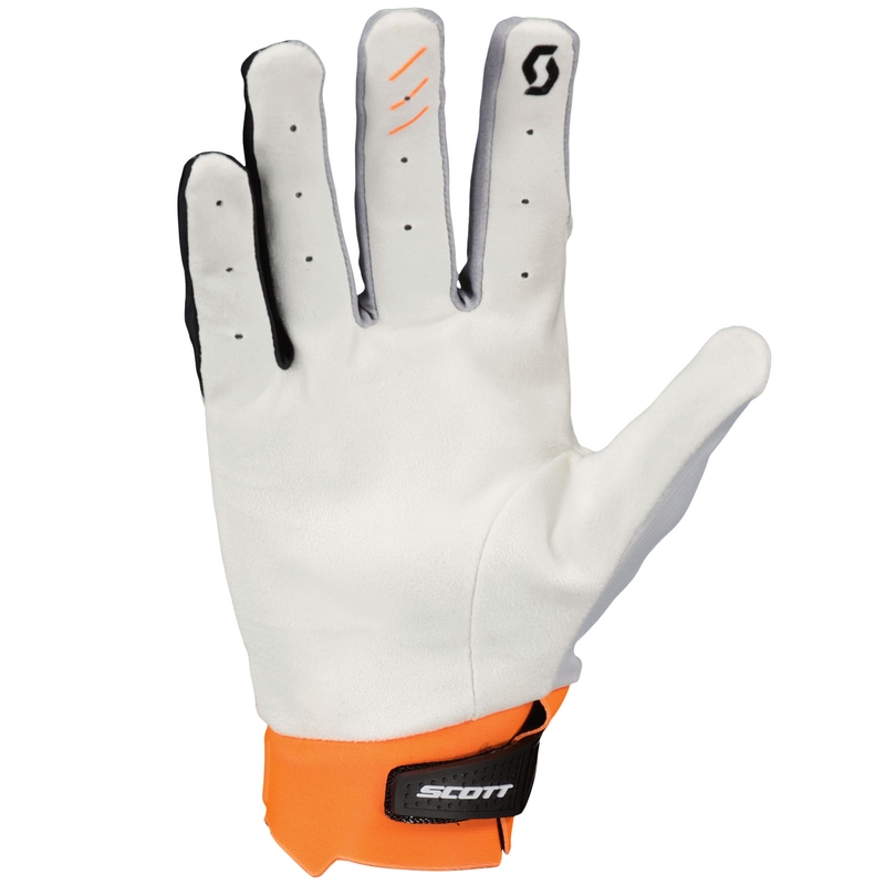 SCOTT EVO RACE Motocross-Handschuhe weiß-orange