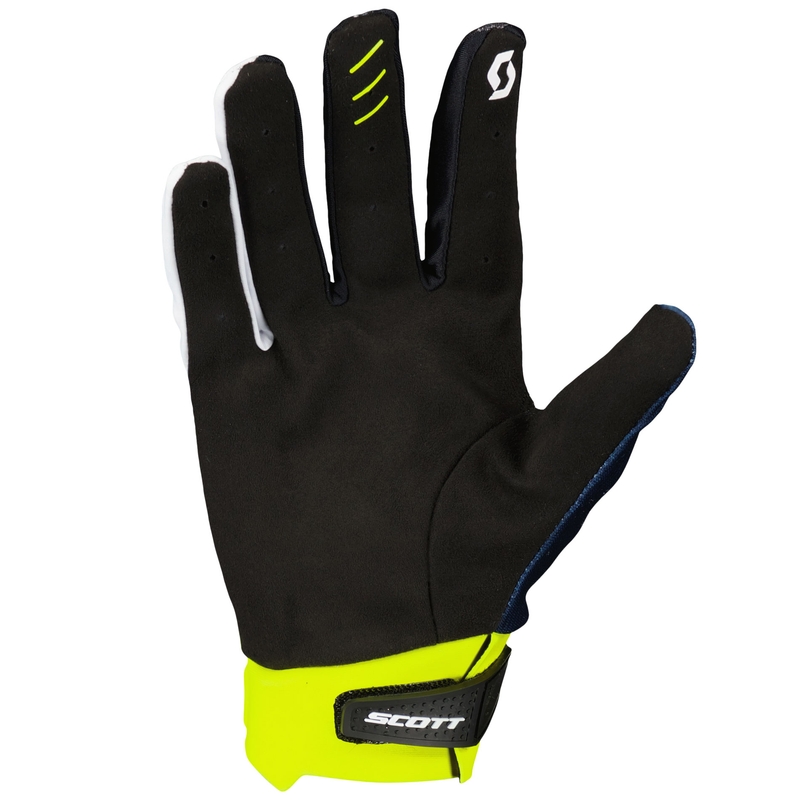SCOTT EVO RACE Motocross-Handschuhe lila-blau-neongelb
