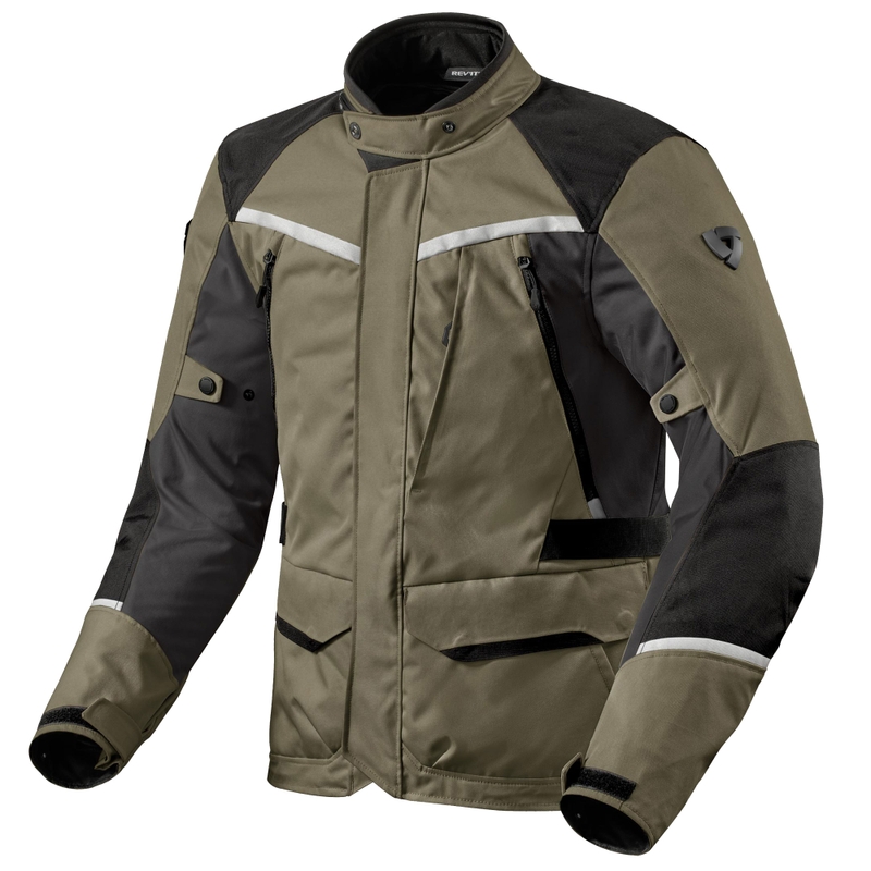 Revit Voltiac 3 H2O Motorradjacke grün-grau