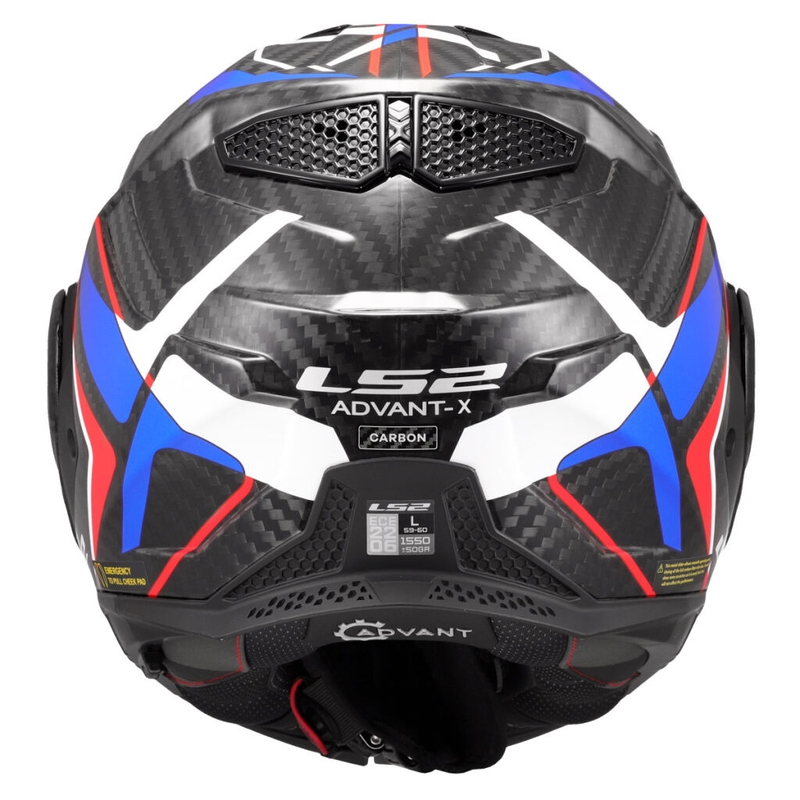 Motorradhelm LS2 FF901 Advant XC Future II weiß-blau