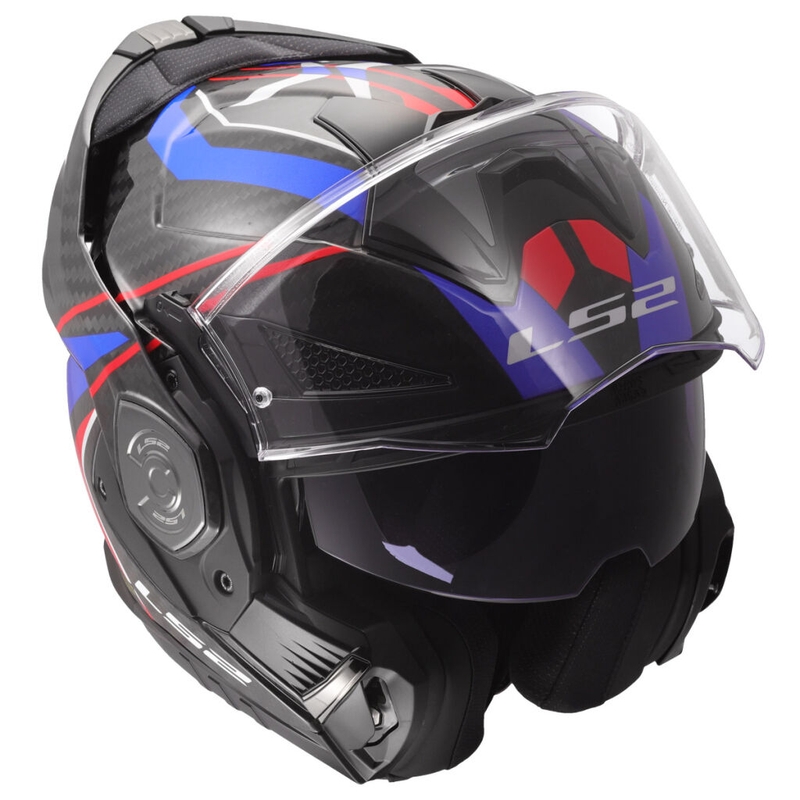 Motorradhelm LS2 FF901 Advant XC Future II weiß-blau
