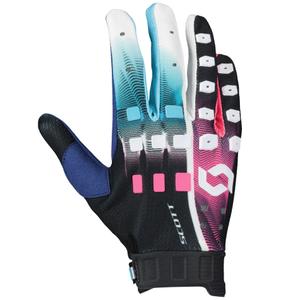SCOTT Podium PRO Motocrosshandschuhe blau-pink