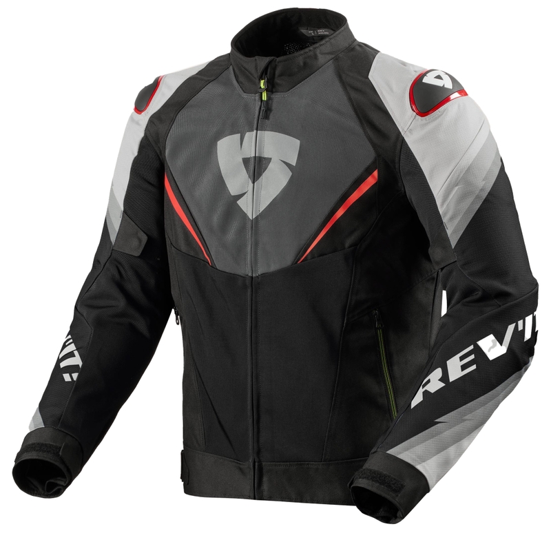Revit Quantum 3 Air Motorradjacke grau-rot