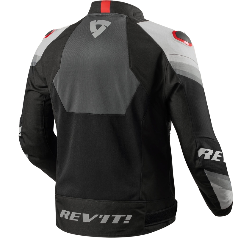 Revit Quantum 3 Air Motorradjacke grau-rot