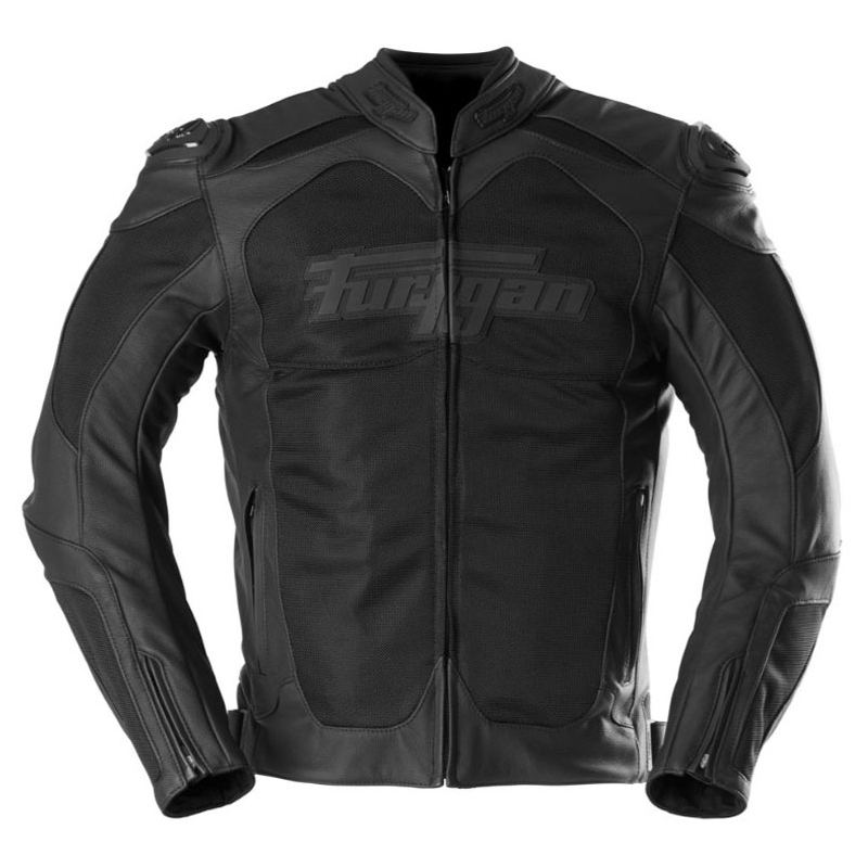 Furygan Speed Mesh 3 Leder-Motorradjacke schwarz