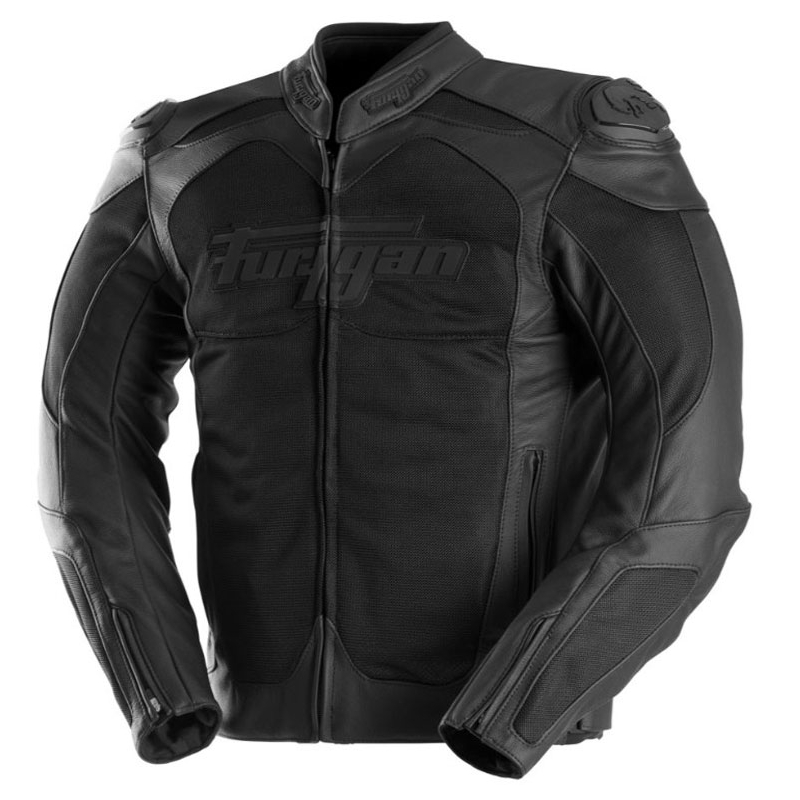 Furygan Speed Mesh 3 Leder-Motorradjacke schwarz