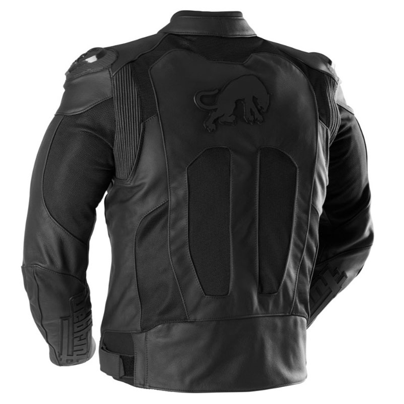 Furygan Speed Mesh 3 Leder-Motorradjacke schwarz